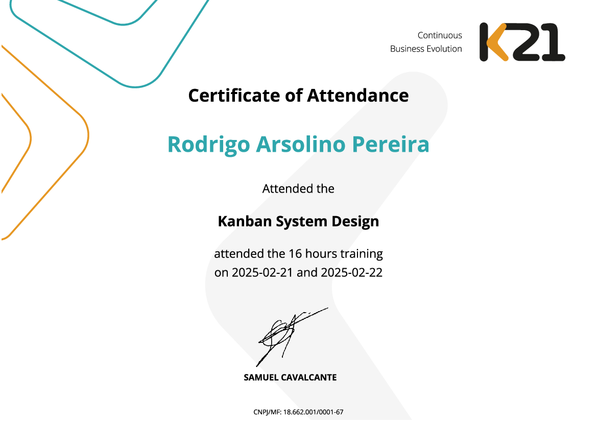 Certificado K21